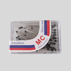 Stecknadeln mit schwarzem Kopf