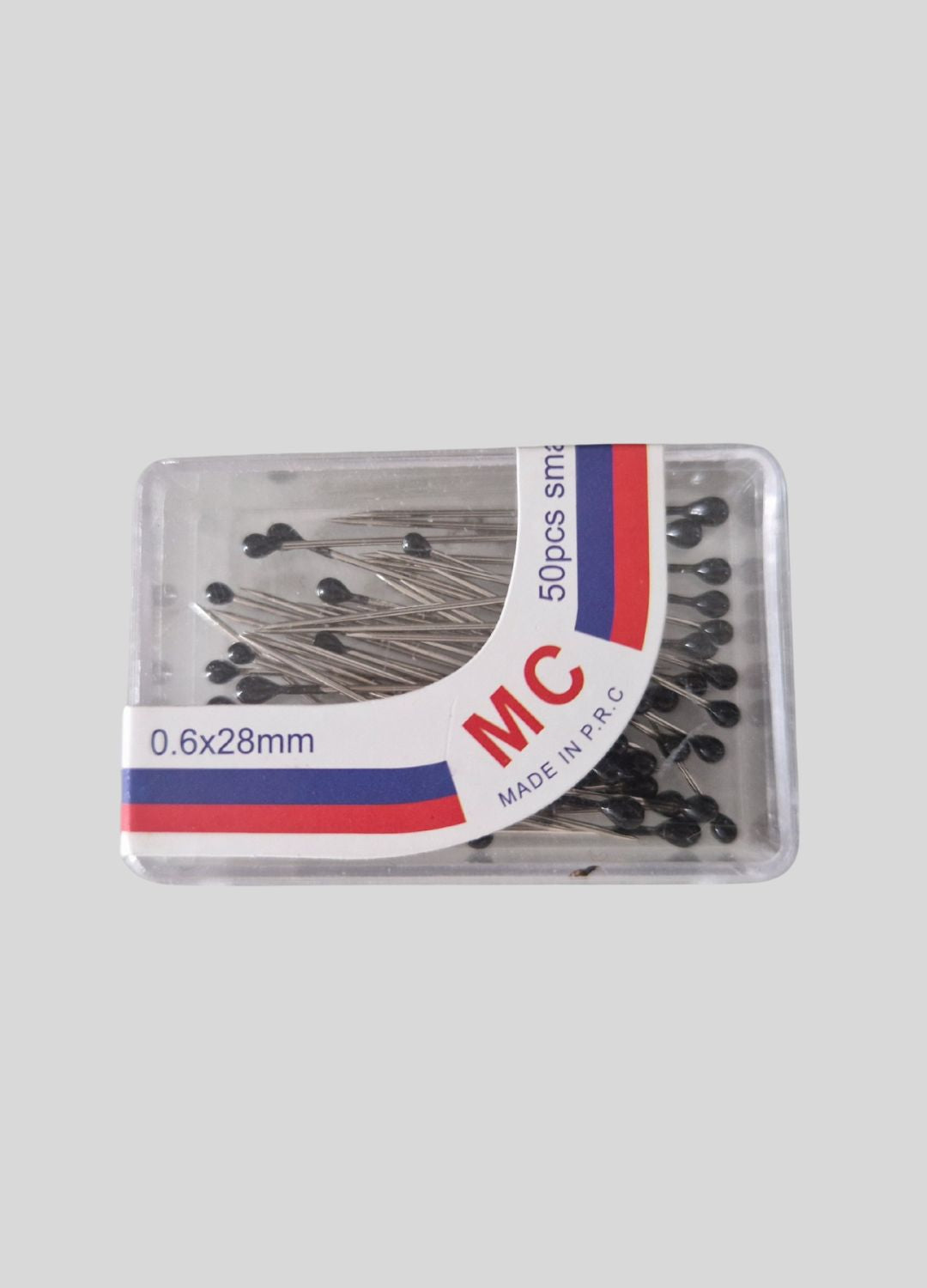 Stecknadeln mit schwarzem Kopf