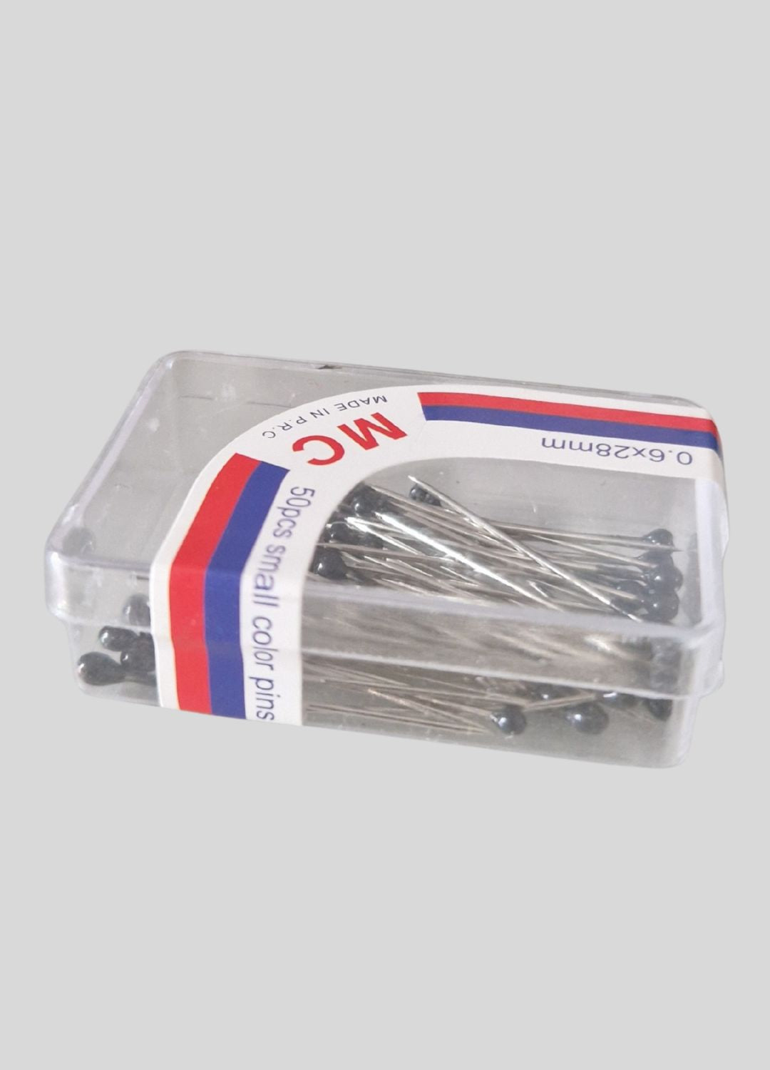 Stecknadeln mit schwarzem Kopf