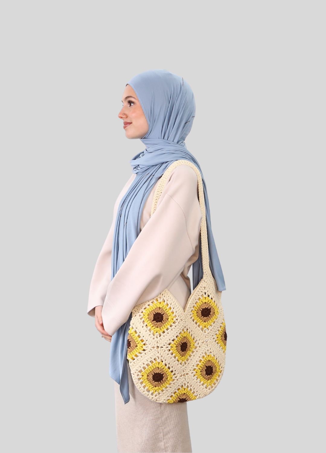 Bestickte Shopper Bag